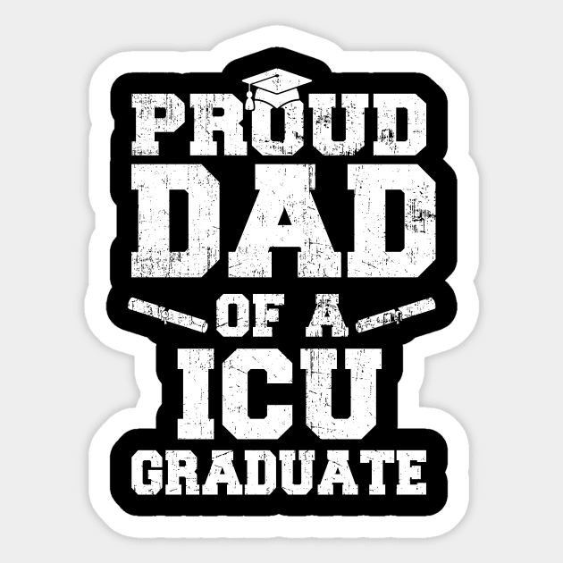 Mens Premature Newborn Nurse Gift Proud Dad ICU Graduate Sticker by Schied Tungu 